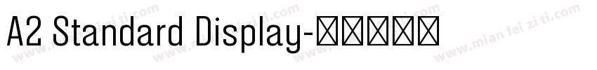 A2 Standard Display字体转换